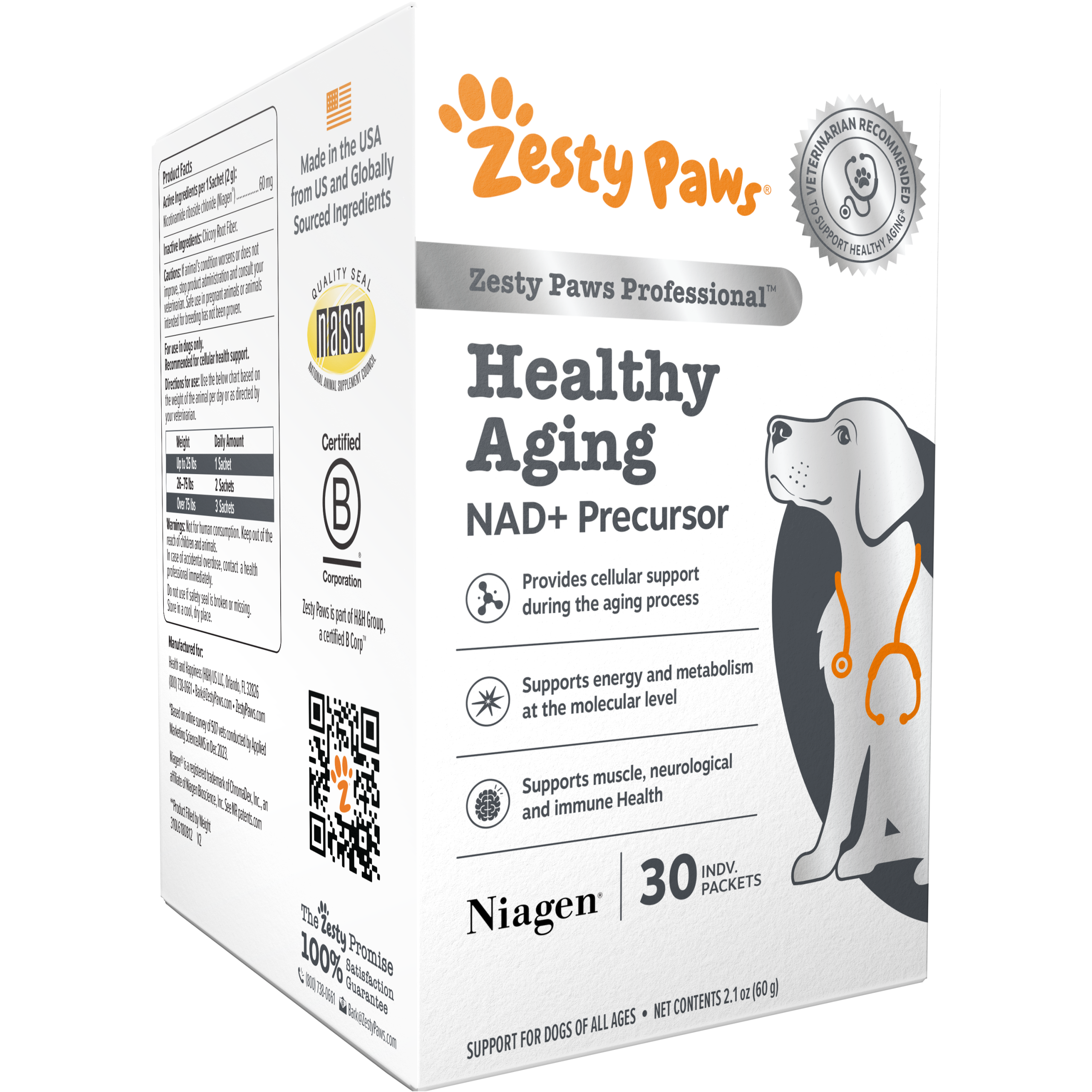 Healthy Aging NAD+ Precursor Powder for Dogs