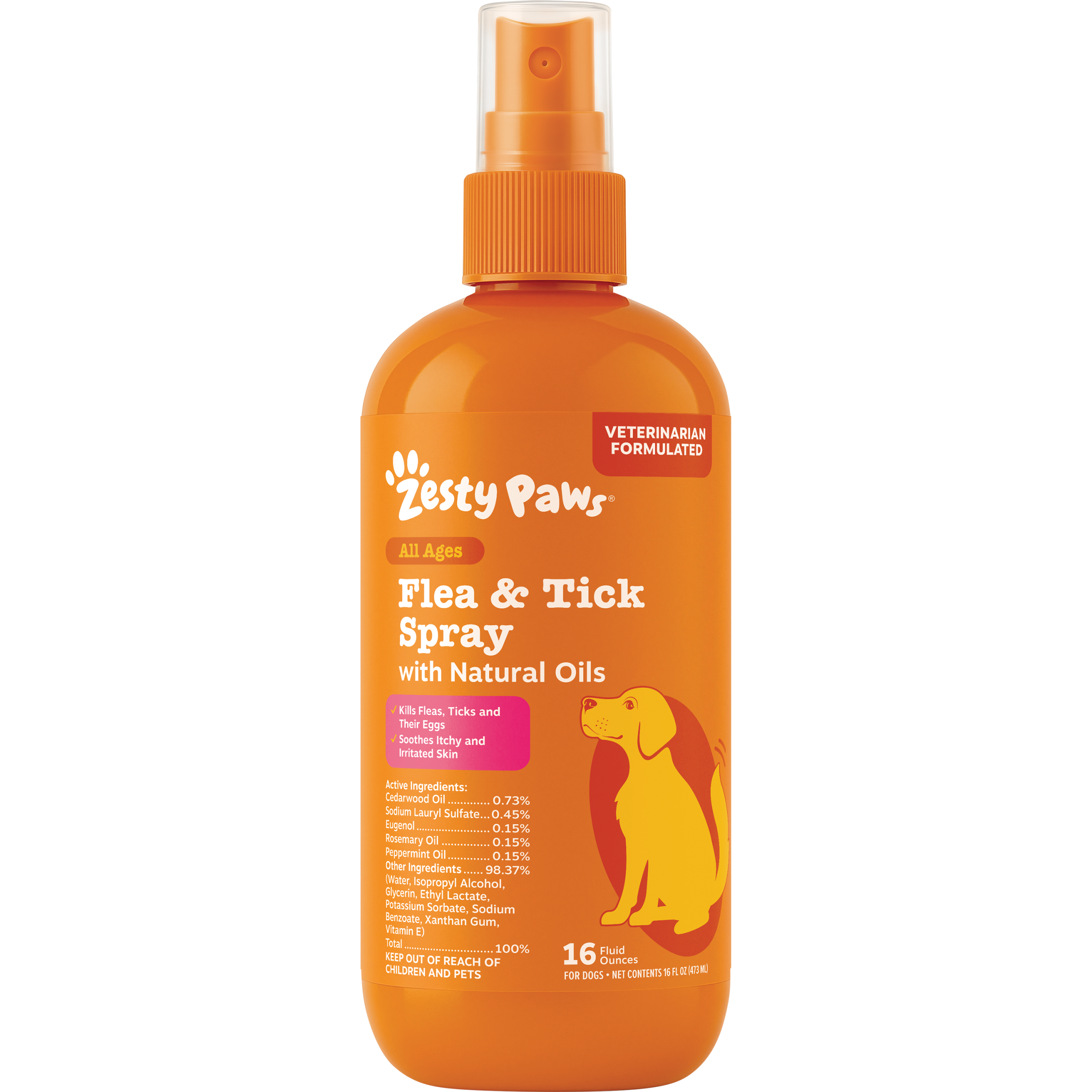 810030594925_ZP_Dog_FleaAndTickSpray_16oz_Label_02-P9B-30834_v1_Front.png