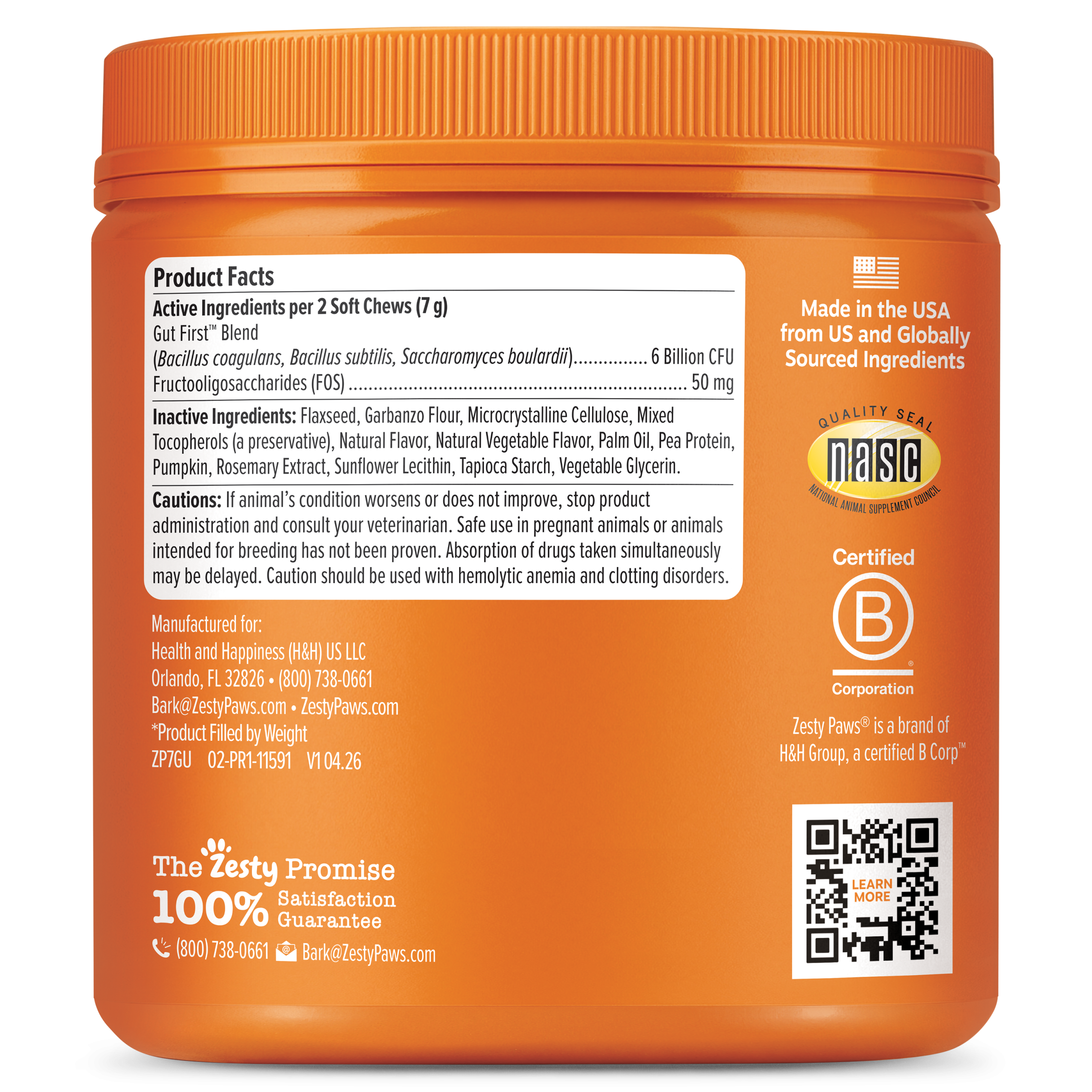 856521007086_ZP_Dog_AllAges_DailyProbioticBites_Pumpkin_90ct_02-PR1-11591_v1_Left.png
