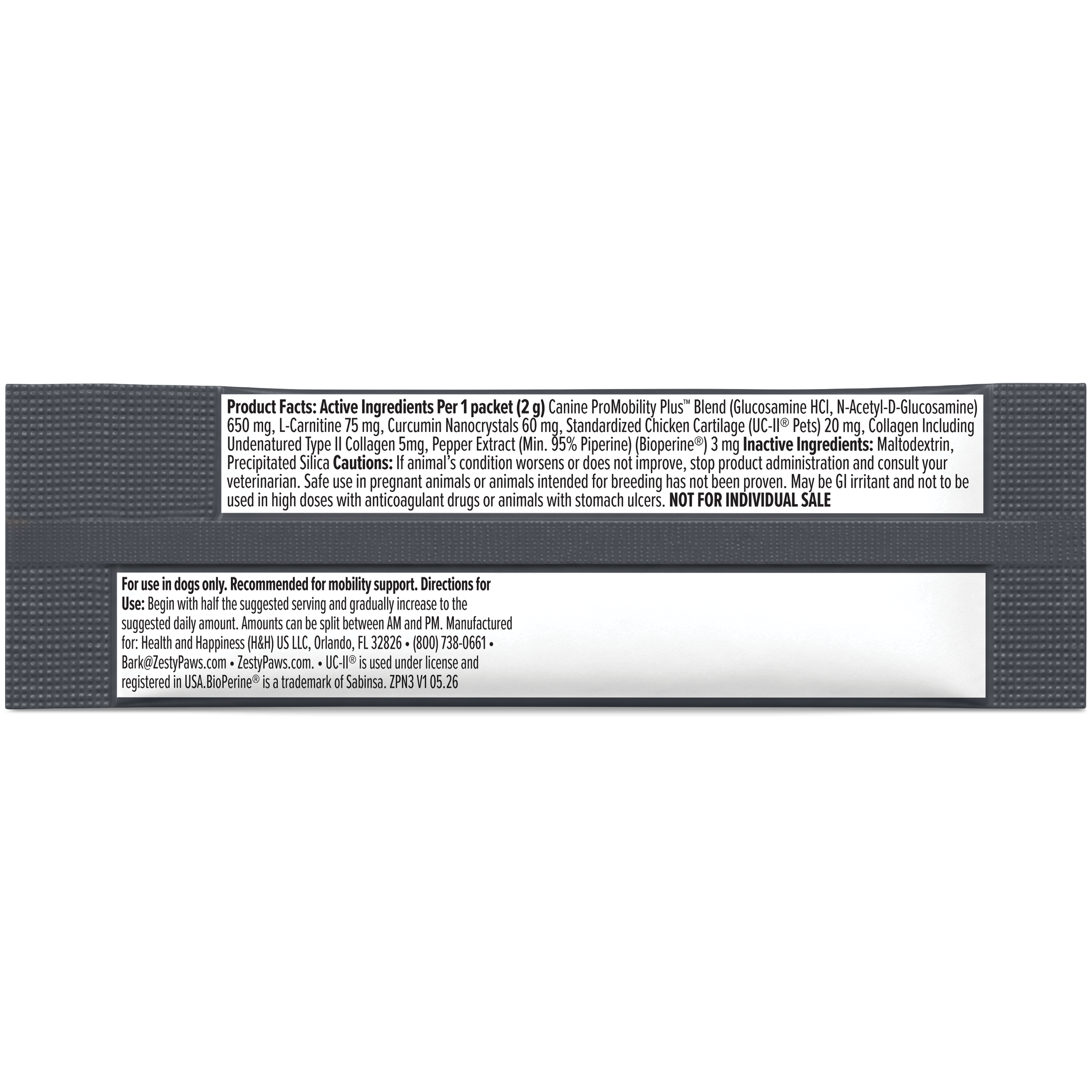 NoUPC_ZP_Dog_VetStrength_MobilityMusclePowder_30ct_Packet_v1_Back.png